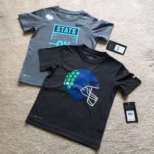 NIKE BOYS SIZE 5 SHORT SLEEVE TEES SET OF 2